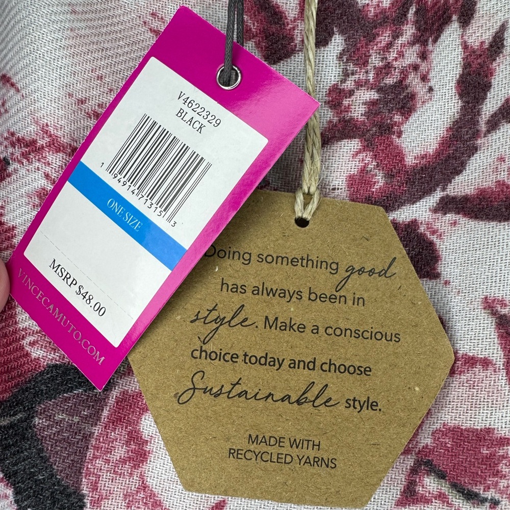 NWT Vince Camuto Oversized Floral Kimono Wrap – Soft Lightweight Ruana OS - Picture 4 of 8
